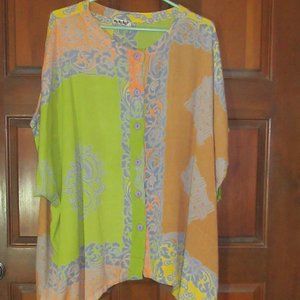 Button Front Rayon Top Size 2 WEBEBOP